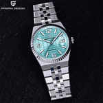 Fashion, accesorii si bijuterii - Barbati - Bijuterii barbati - Ceasuri barbati - Ceas Automatic PAGANI DESIGN PD-YS027 Sky Blue, Miyota 8215, Safir, 100M, 40.5mm - Infinity.ro