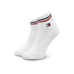 Fashion, accesorii si bijuterii - Barbati - Lenjerie si pijamale barbati - Sosete si ciorapi barbati - Set 2 perechi sosete scurte unisex Tommy Hilfiger model 701228177 Alb optic 39-42 EU - Infinity.ro