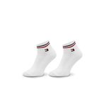Fashion, accesorii si bijuterii - Barbati - Lenjerie si pijamale barbati - Sosete si ciorapi barbati - Set 2 perechi sosete scurte unisex Tommy Hilfiger model 701228177 Alb optic 39-42 EU - Infinity.ro