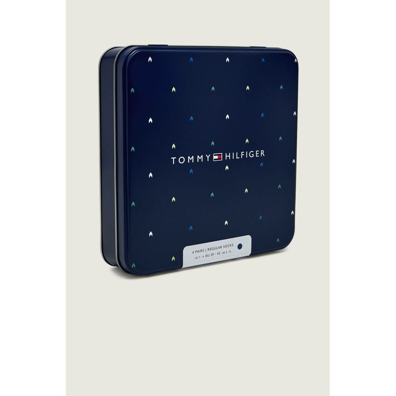 Fashion, accesorii si bijuterii - Barbati - Lenjerie si pijamale barbati - Sosete si ciorapi barbati - Set 4 perechi sosete lungi Tommy Hilfiger 701238504 Bleumarin 43-46 EU - Infinity.ro