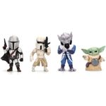 Jucarii, Copii si Bebe - Jucarii si jocuri - Figurine - Jada Star Wars Mandalorian si Grogu set 4 figurine metalice 4CM - Infinity.ro