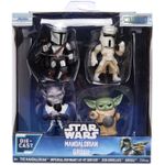 Jucarii, Copii si Bebe - Jucarii si jocuri - Figurine - Jada Star Wars Mandalorian si Grogu set 4 figurine metalice 4CM - Infinity.ro