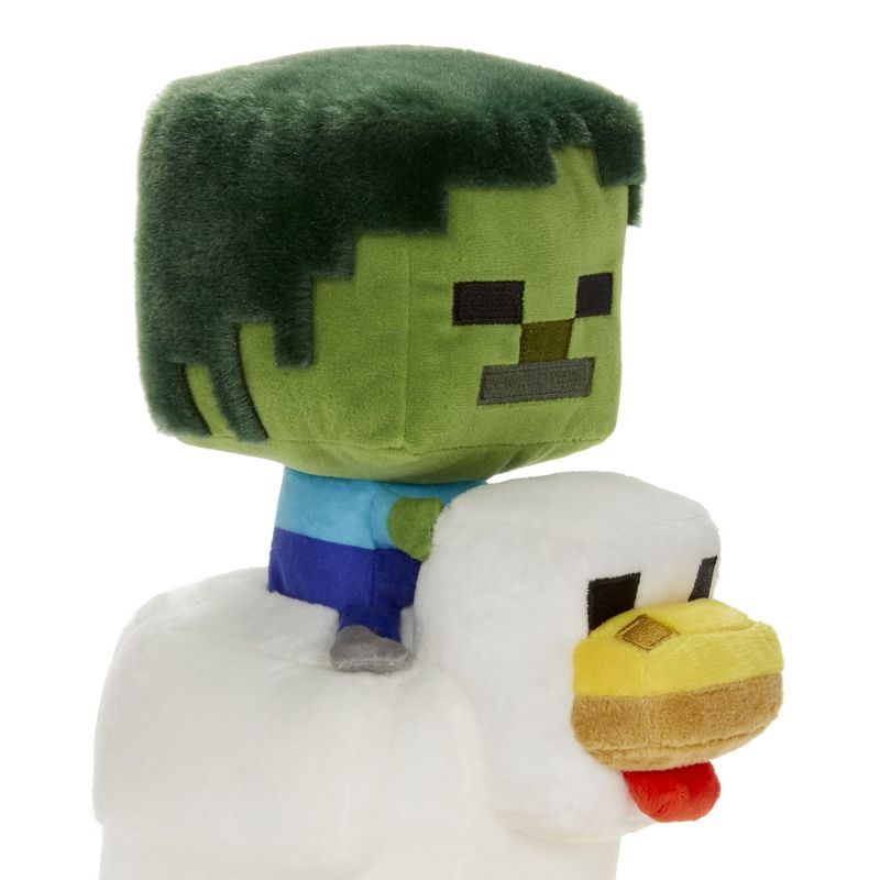Jucarii, Copii si Bebe - Jucarii si jocuri - Jucarii de plus - Minecraft figurina de plus Chicken Jockey 20CM - Infinity.ro