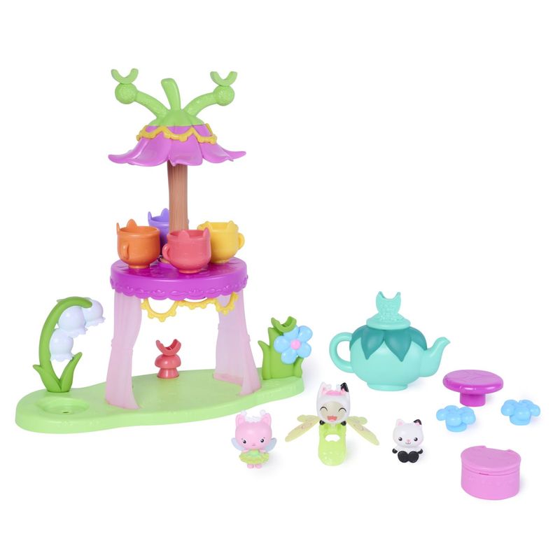 Jucarii, Copii si Bebe - Jucarii si jocuri - Figurine - Gabbys Dollhouse Fairylandia set de joaca petrecere cu ceai cu figurine si accesorii - Infinity.ro