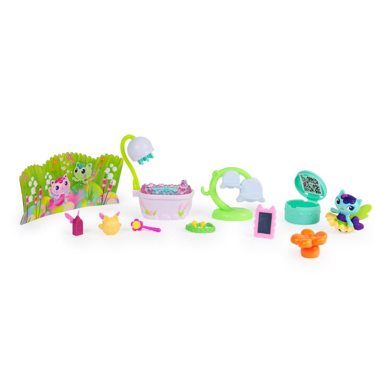 Jucarii, Copii si Bebe - Jucarii si jocuri - Figurine - Gabbys Dollhouse Fairylandia set de joaca baia magica a pisicii mercat cu figurine si accesorii - Infinity.ro