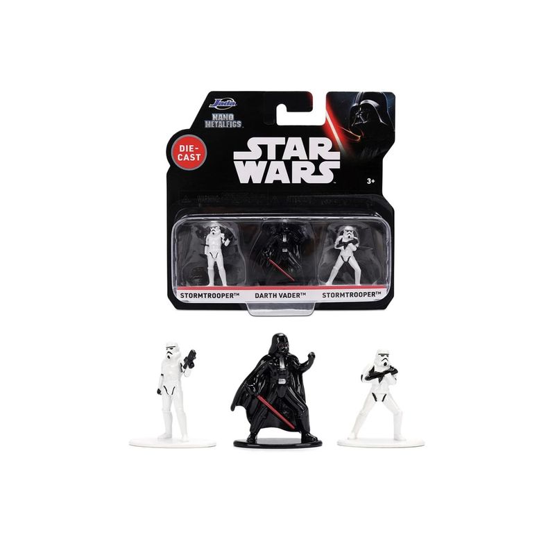 Jucarii, Copii si Bebe - Jucarii si jocuri - Figurine - Jada Star Wars set 3 nano figurine metalice 4CM - Infinity.ro