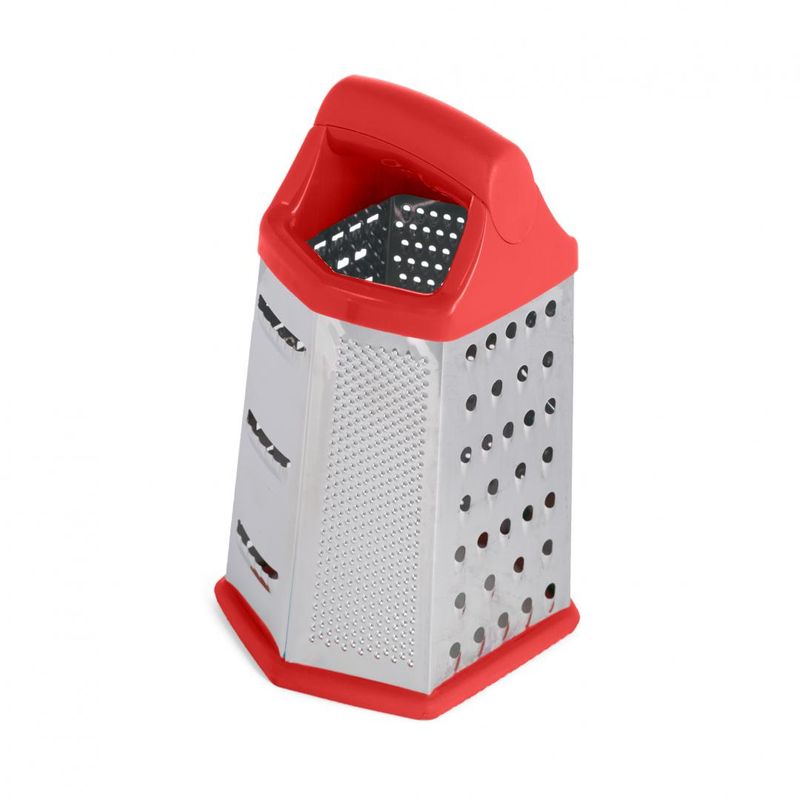 Casa si Gradina - Bucatarie si vesela - Ustensile bucatarie - Razatori si curatatoare - Razatoare 6 LATURI,14X12X23 CM, ROSU,VANORA HOME - Infinity.ro