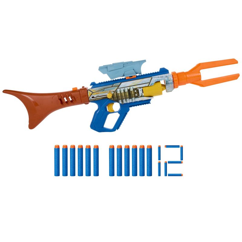 Jucarii, Copii si Bebe - Jucarii si jocuri - Jucarii de rol - Arme de jucarie - Nerf Blaster elite Star Wars Mandalorian si Grogu 8IN1 - Infinity.ro