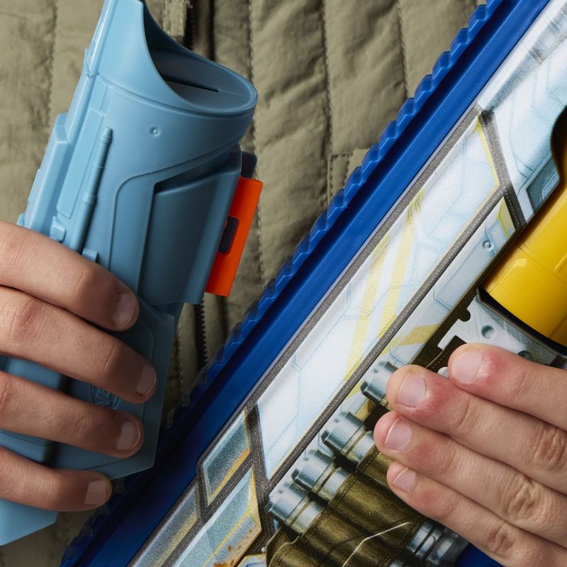 Jucarii, Copii si Bebe - Jucarii si jocuri - Jucarii de rol - Arme de jucarie - Nerf Blaster elite Star Wars Mandalorian si Grogu 8IN1 - Infinity.ro