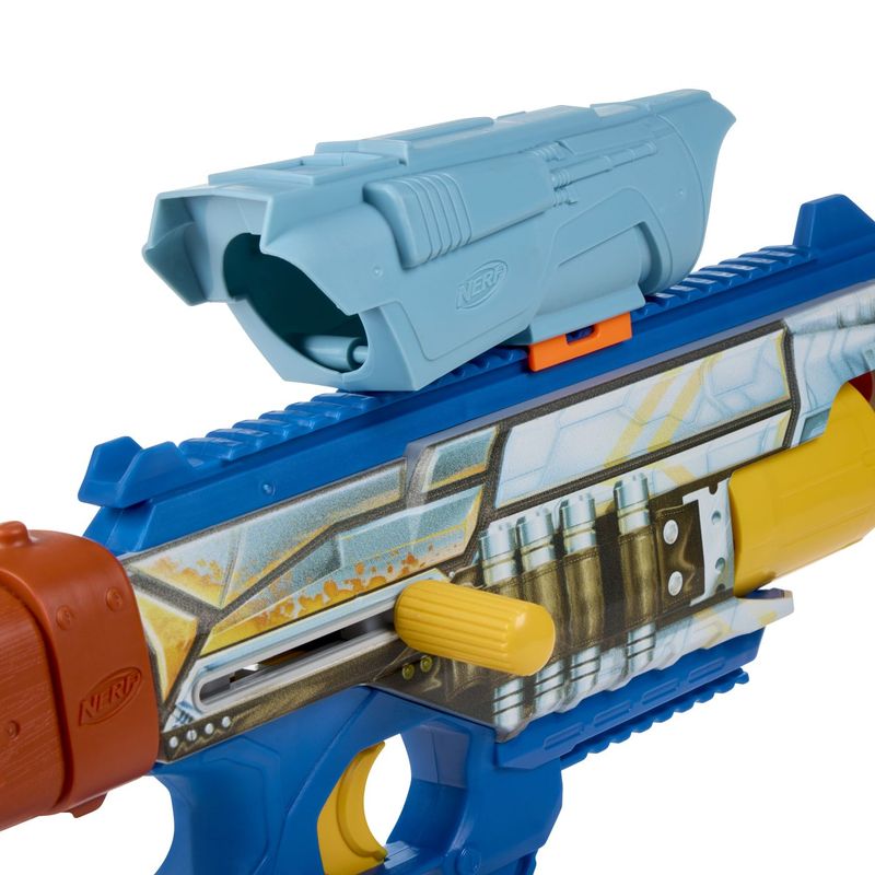 Jucarii, Copii si Bebe - Jucarii si jocuri - Jucarii de rol - Arme de jucarie - Nerf Blaster elite Star Wars Mandalorian si Grogu 8IN1 - Infinity.ro