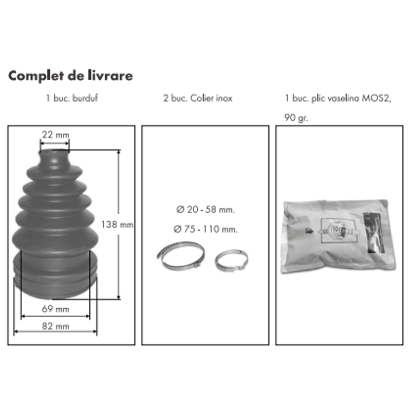 Auto si Moto - Piese auto si accesorii - Caroserie - Elemente caroserie - Würth Burduf Planetara Universal - Infinity.ro