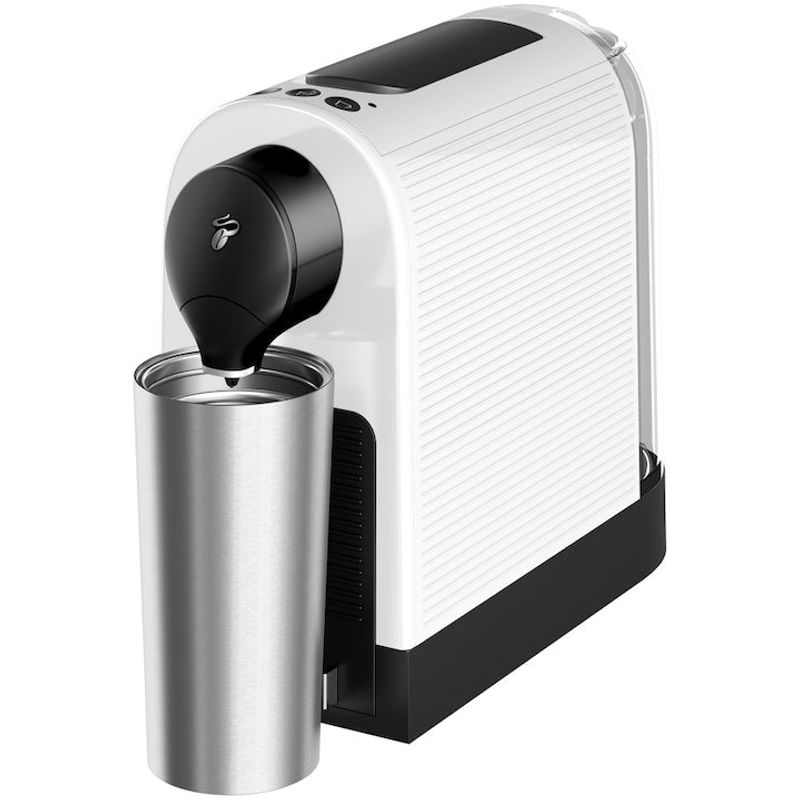 Electronice si Electrocasnice - Electrocasnice bucatarie - Preparare bauturi - Espressoare - Espressor Tchibo Cafissimo Pure Plus, 800 ml, 15 bari, 1250W, capsule, Alb - Infinity.ro