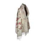 Fashion, accesorii si bijuterii - Femei - Accesorii femei - Esarfe si fulare femei - Fular dama tip poncho de lux crem - Infinity.ro