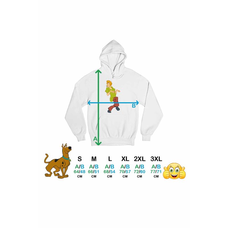 Fashion, accesorii si bijuterii - Femei - Imbracaminte femei - Hanorace femei - Hanorac Femei Scooby Doo Shaggy Rogers, alb, marime XL - Infinity.ro
