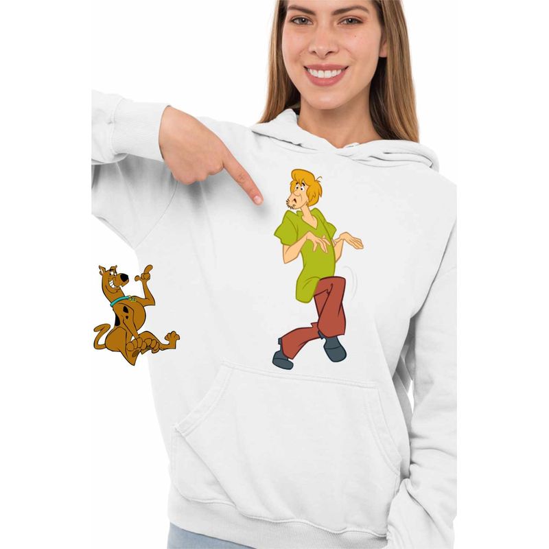 Fashion, accesorii si bijuterii - Femei - Imbracaminte femei - Hanorace femei - Hanorac Femei Scooby Doo Shaggy Rogers, alb, marime XL - Infinity.ro