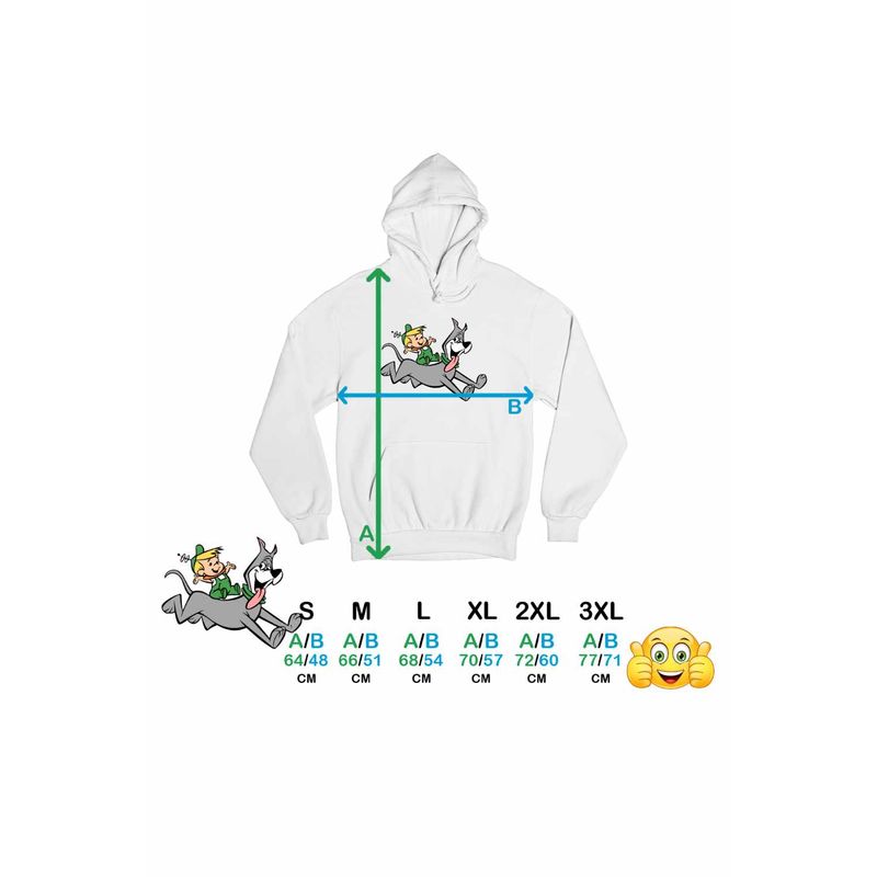 Fashion, accesorii si bijuterii - Femei - Imbracaminte femei - Hanorace femei - Hanorac Femei Familia Jetson Elroy Astro Catel, alb, marime 3XL - Infinity.ro