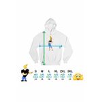 Fashion, accesorii si bijuterii - Femei - Imbracaminte femei - Hanorace femei - Hanorac Femei Jenny Brava Johnny Bravo, alb, marime M - Infinity.ro