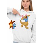Fashion, accesorii si bijuterii - Femei - Imbracaminte femei - Hanorace femei - Hanorac Femei Soricel Roo Ursuletul Winnie the Pooh Puh, alb, marime 2XL - Infinity.ro