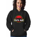Fashion, accesorii si bijuterii - Femei - Imbracaminte femei - Hanorace femei - Hanorac Femei South Park Jurassic Dinozauri T-Rex, negru, marime XL - Infinity.ro