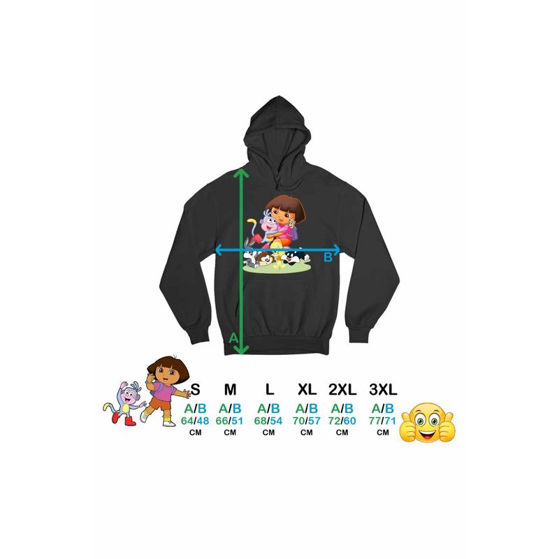 Fashion, accesorii si bijuterii - Femei - Imbracaminte femei - Hanorace femei - Hanorac Femei Dora Exploratoarea Looney Tunes Taz Bugs Bunny Sylvester Tweety Baby, negru, marime S - Infinity.ro