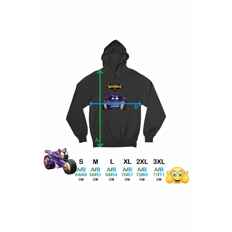Fashion, accesorii si bijuterii - Femei - Imbracaminte femei - Hanorace femei - Hanorac Femei Batwheels Batmobil Bam Batman Batroti Masini, negru, marime XL - Infinity.ro