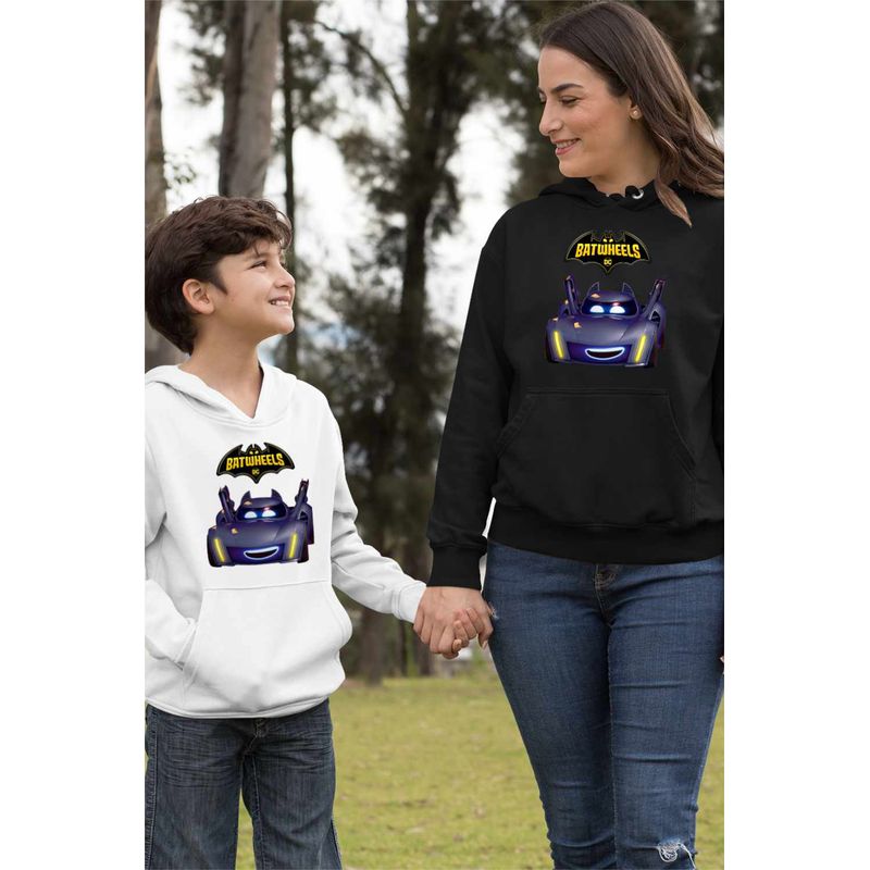 Fashion, accesorii si bijuterii - Femei - Imbracaminte femei - Hanorace femei - Hanorac Femei Batwheels Batmobil Bam Batman Batroti Masini, negru, marime XL - Infinity.ro
