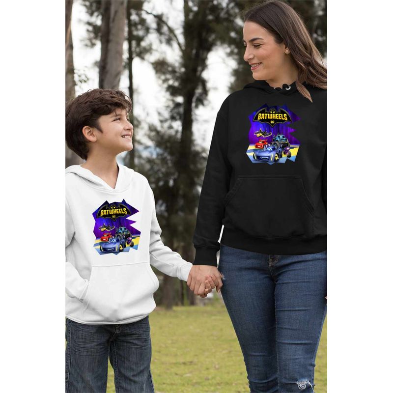 Fashion, accesorii si bijuterii - Femei - Imbracaminte femei - Hanorace femei - Hanorac Femei Batwheels Dream Team Batroti Batman Robin, negru, marime 3XL - Infinity.ro