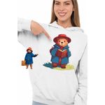 Fashion, accesorii si bijuterii - Femei - Imbracaminte femei - Hanorace femei - Hanorac Femei Paddington Peru Urs Palarie, alb, marime 3XL - Infinity.ro