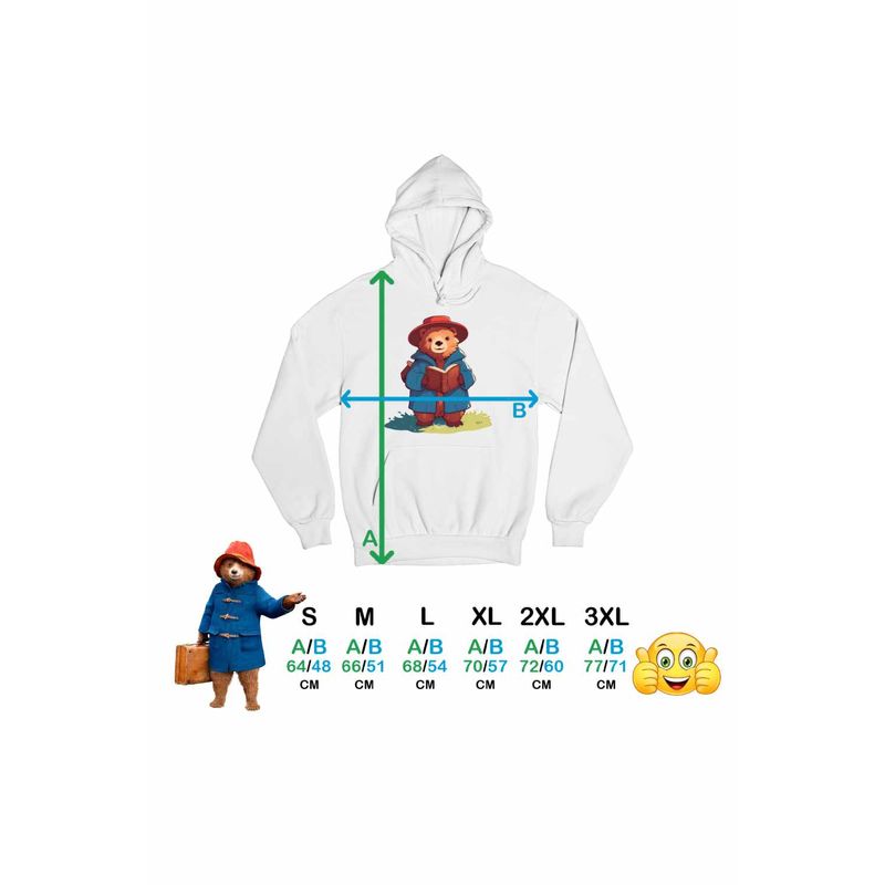 Fashion, accesorii si bijuterii - Femei - Imbracaminte femei - Hanorace femei - Hanorac Femei Paddington Peru Urs Palarie, alb, marime 3XL - Infinity.ro