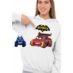 Fashion, accesorii si bijuterii - Femei - Imbracaminte femei - Hanorace femei - Hanorac Femei Batwheels Redbird Batroti Robin Desene Masini, alb, marime L - Infinity.ro