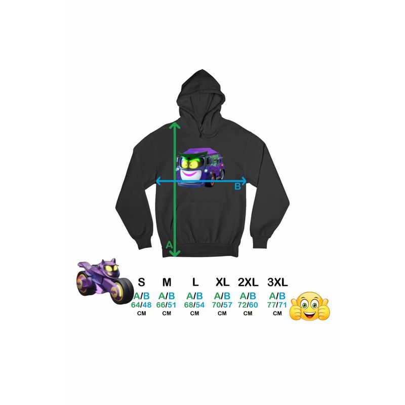 Fashion, accesorii si bijuterii - Femei - Imbracaminte femei - Hanorace femei - Hanorac Femei Batwheels Prank Joker Masina Batroti Desene Animate Masini, negru, marime XL - Infinity.ro