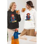 Fashion, accesorii si bijuterii - Femei - Imbracaminte femei - Hanorace femei - Hanorac Femei Paddington Peru Urs Palarie, alb, marime 3XL - Infinity.ro