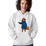 Fashion, accesorii si bijuterii - Femei - Imbracaminte femei - Hanorace femei - Hanorac Femei Paddington Valiza Urs, alb, marime XL - Infinity.ro