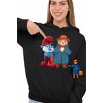 Fashion, accesorii si bijuterii - Femei - Imbracaminte femei - Hanorace femei - Hanorac Femei Paddington Papa Strumf, negru, marime XL - Infinity.ro