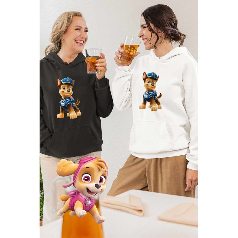 Fashion, accesorii si bijuterii - Femei - Imbracaminte femei - Hanorace femei - Hanorac Femei Paw Patrol Chase Patrula Catelusilor Politist, alb, marime S - Infinity.ro