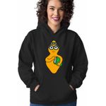 Fashion, accesorii si bijuterii - Femei - Imbracaminte femei - Hanorace femei - Hanorac Femei Barbalib Barbapapa Nerd Barbaletta, negru, marime 2XL - Infinity.ro