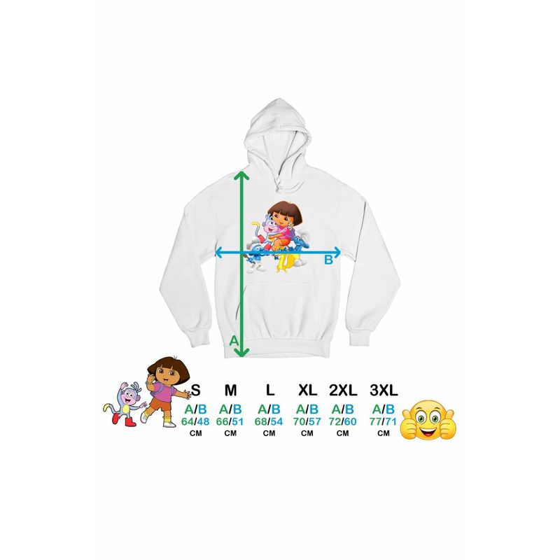 Fashion, accesorii si bijuterii - Femei - Imbracaminte femei - Hanorace femei - Hanorac Femei Dora Strumfii Bucatarul Rusinosul Hotomanul, alb, marime M - Infinity.ro