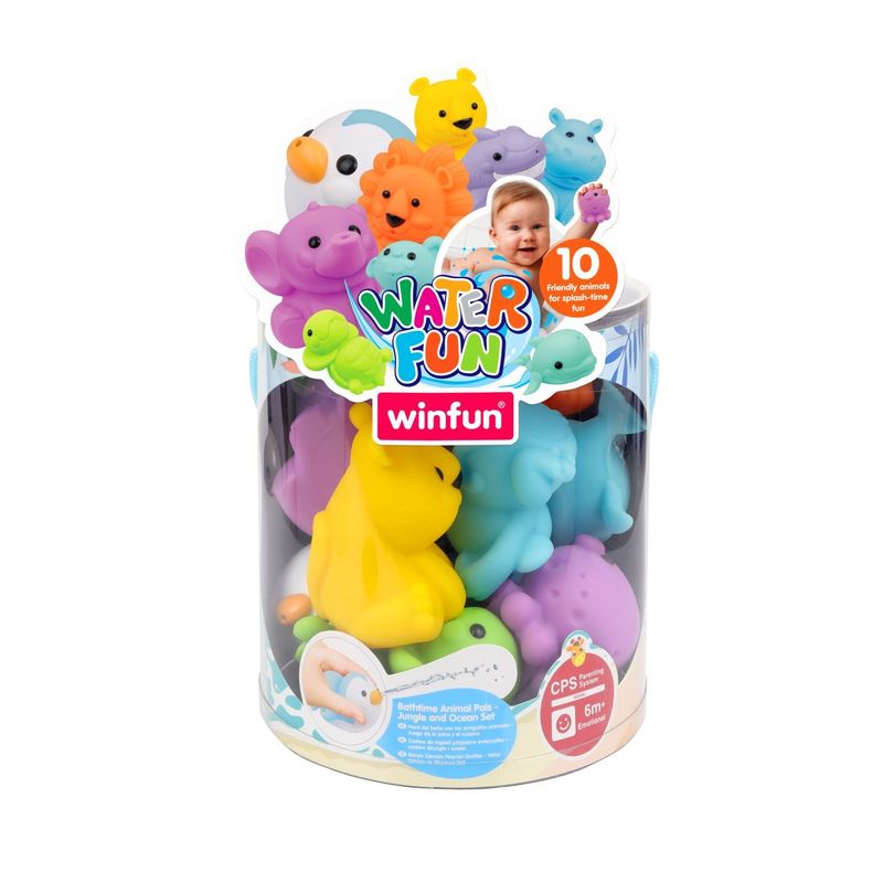 Jucarii, Copii si Bebe - Jucarii si jocuri - Jucarii bebelusi - Jucarii de baie - Winfun water fun set jucarii de baie jungla si ocean - Infinity.ro