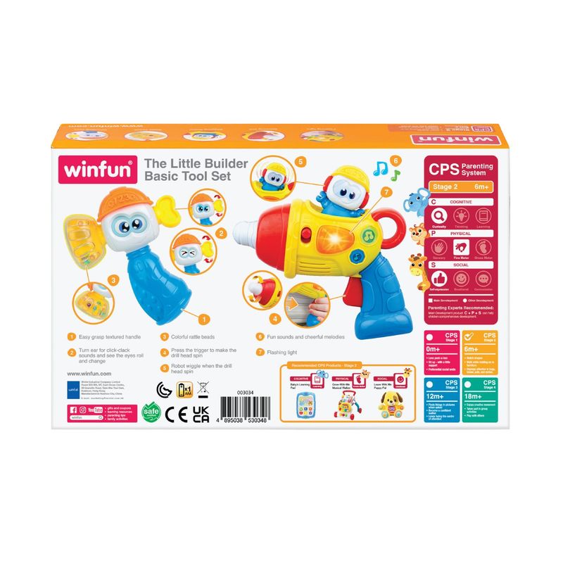 Jucarii, Copii si Bebe - Jucarii si jocuri - Jucarii bebelusi - Jucarii interactive bebelusi - Winfun set de scule pentru micul constructor - Infinity.ro