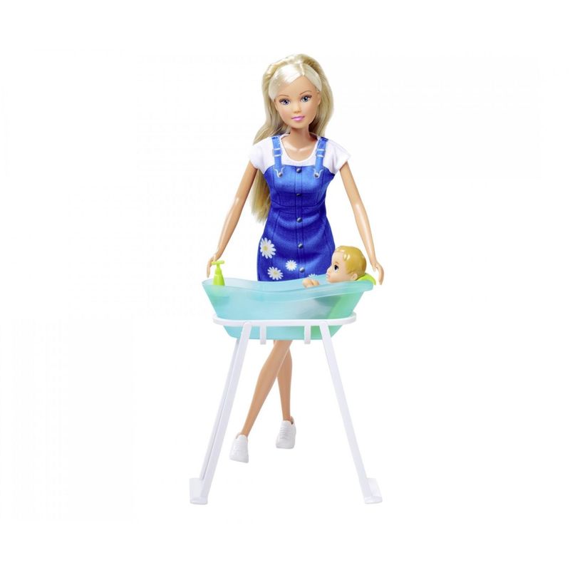 Jucarii, Copii si Bebe - Jucarii si jocuri - Papusi si accesorii - Carucioare papusi si accesorii - Steffi Love set baia bebelusului - Infinity.ro