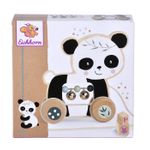 Jucarii, Copii si Bebe - Jucarii si jocuri - Jucarii bebelusi - Jucarii de tras/impins - Eichhorn jucarie de tras ursulet panda de lemn 15 cm - Infinity.ro