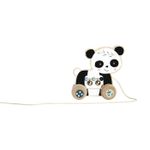 Jucarii, Copii si Bebe - Jucarii si jocuri - Jucarii bebelusi - Jucarii de tras/impins - Eichhorn jucarie de tras ursulet panda de lemn 15 cm - Infinity.ro