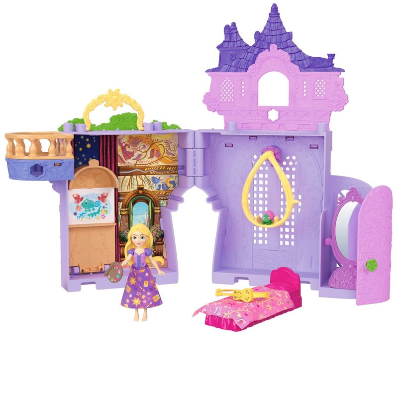 Jucarii, Copii si Bebe - Jucarii si jocuri - Papusi si accesorii - Casute de papusi si mobilier - Disney Princess set castelul lui Rapunzel cu accesorii - Infinity.ro