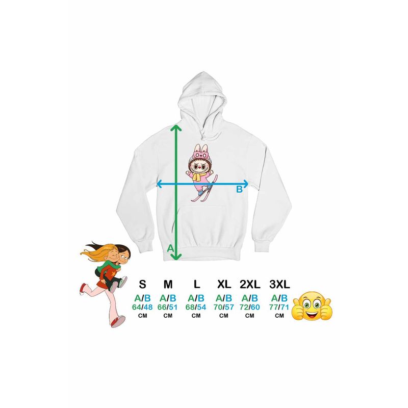 Fashion, accesorii si bijuterii - Femei - Imbracaminte femei - Hanorace femei - Hanorac Femei Labubu Ski Iarna Munte Zapada, alb, marime S - Infinity.ro