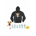 Fashion, accesorii si bijuterii - Femei - Imbracaminte femei - Hanorace femei - Hanorac Femei Labubu Milka Cow, negru, marime S - Infinity.ro