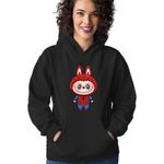 Fashion, accesorii si bijuterii - Femei - Imbracaminte femei - Hanorace femei - Hanorac Femei Labubu Spiderman Marvel Spidey Paienjenel, negru, marime M - Infinity.ro