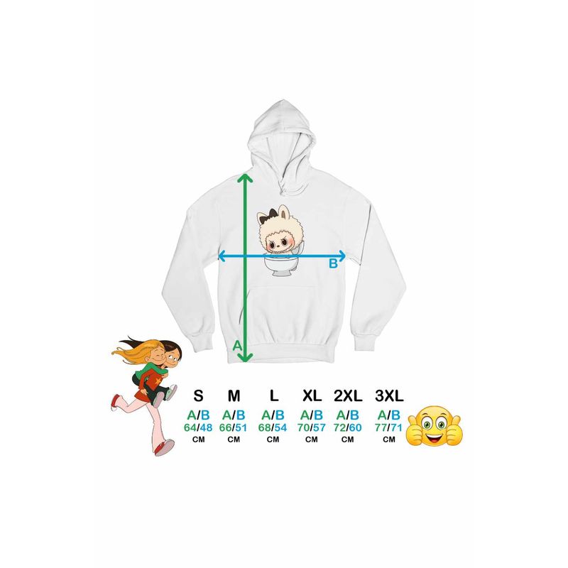 Fashion, accesorii si bijuterii - Femei - Imbracaminte femei - Hanorace femei - Hanorac Femei Labubu Skibidi Toilet, alb, marime 3XL - Infinity.ro