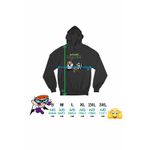 Fashion, accesorii si bijuterii - Femei - Imbracaminte femei - Hanorace femei - Hanorac Femei Dexters Laboratory Mandark Victorie, negru, marime S - Infinity.ro