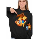 Fashion, accesorii si bijuterii - Femei - Imbracaminte femei - Hanorace femei - Hanorac Femei Grizzy Lemingii Winnie the Pooh, negru, marime XL - Infinity.ro