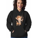 Fashion, accesorii si bijuterii - Femei - Imbracaminte femei - Hanorace femei - Hanorac Femei Sagetator Baby Zodiac Horoscop Sagittarius Astrologie, negru, marime XL - Infinity.ro
